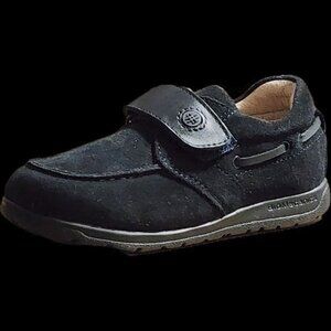NEW biomechanics Kids 081502 F Sab Navy Suede Combo Loafer Boat Dress Shoes